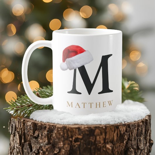 Tasse monogramme de Noël