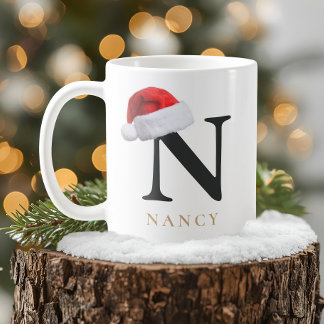Tasse monogramme de Noël