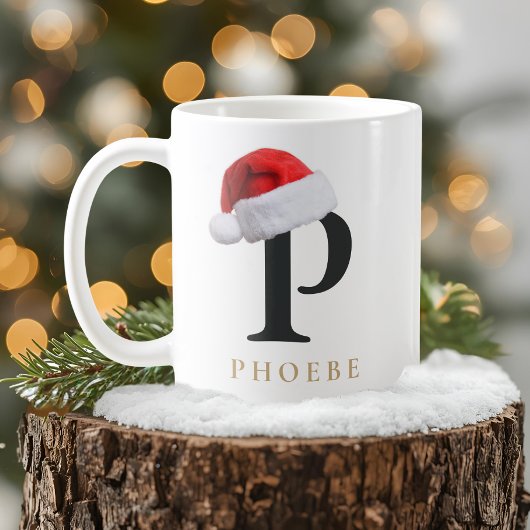 Tasse monogramme de Noël