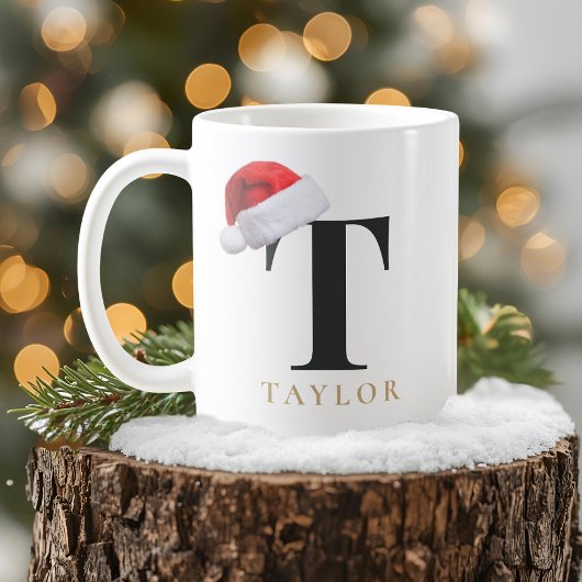 Tasse monogramme de Noël
