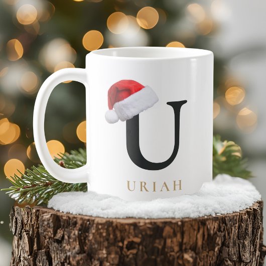 Tasse monogramme de Noël