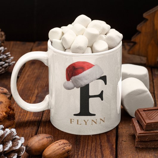 Tasse monogramme de Noël