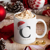 Tasse monogramme de Noël