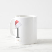 Tasse monogramme de Noël (Devant gauche)