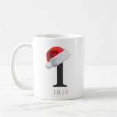 Tasse monogramme de Noël (Gauche)