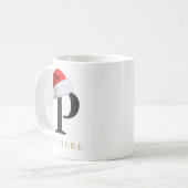 Tasse monogramme de Noël (Devant gauche)