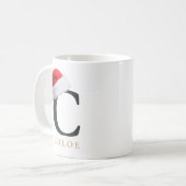 Tasse monogramme de Noël (Devant gauche)