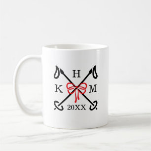 Tasse Monogramme des Pistes de Ski Hivernales