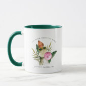 Tasse Monogramme | Dinosaure Aquarelle Mignon et É (Gauche)