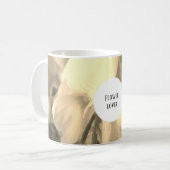tasse monogramme fleur vintage pâle  (Devant gauche)