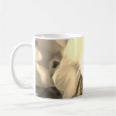 tasse monogramme fleur vintage pâle  (Gauche)