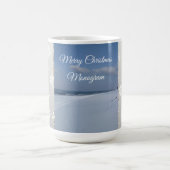 Tasse Monogramme Flocons de Neige Joyeux Noël (Centre)