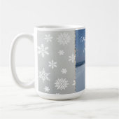 Tasse Monogramme Flocons de Neige Joyeux Noël (Gauche)