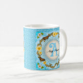 Tasse monogramme Marguerite Jaune (Devant droit)