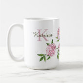 Tasse monogramme Pivoine (Gauche)