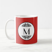 Tasse - Monogramme Rouge Vintage (Gauche)