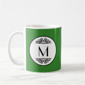 Tasse - Monogramme Vert Vintage (Gauche)