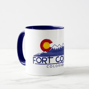 Tasse montagnes bois Fort Collins Colorado
