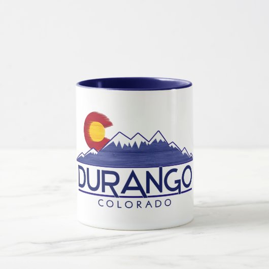 Tasse montagnes en bois Durango Colorado (Centre)