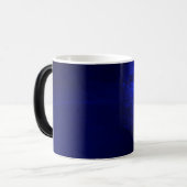 Tasse Morphing 11 oz Bleu Noir Gelé/Blanc (Devant gauche)