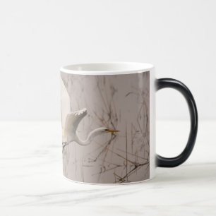 Tasse Morphing 11 oz noir/blanc Grande Aigrette