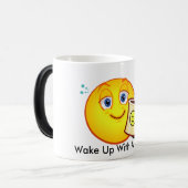 Tasse Morphing 11oz * réveillez-vous avec un (Devant gauche)