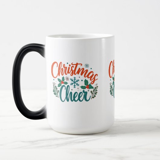 Tasse Morphing à la Joie de Noël - 15 oz (Gauche)