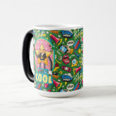 Tasse Morphing Art Pop Rétro "Restez Cool" (Devant gauche)