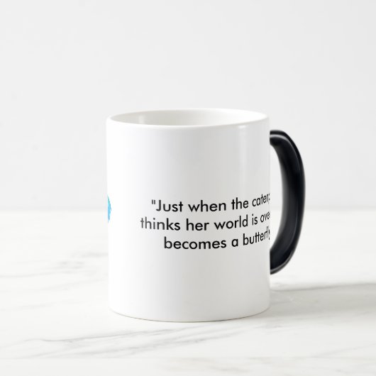 Tasse Morphing avec le proverbe (Devant droit)