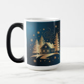 Tasse Morphing Cabine Dorée Bleue (Gauche)