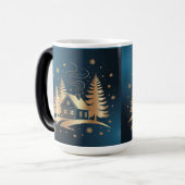 Tasse Morphing Cabine Dorée Bleue (Devant gauche)