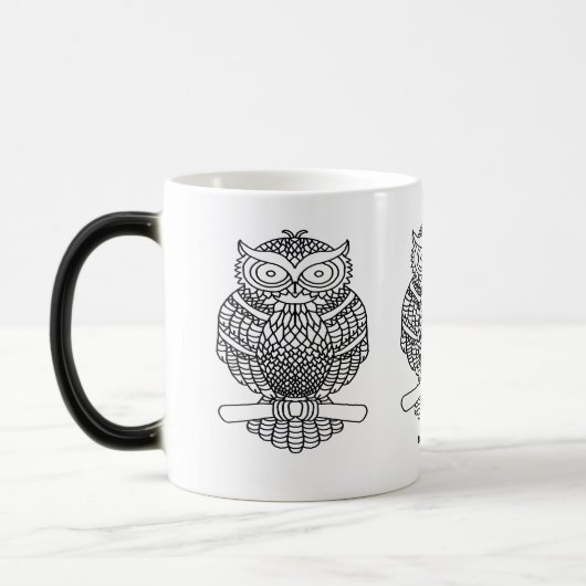 Tasse Morphing Chouette (11oz) (Gauche)