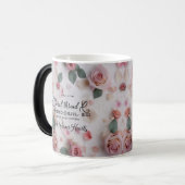 Tasse Morphing Couleur de Fil Floral | Rose Douce (Devant gauche)