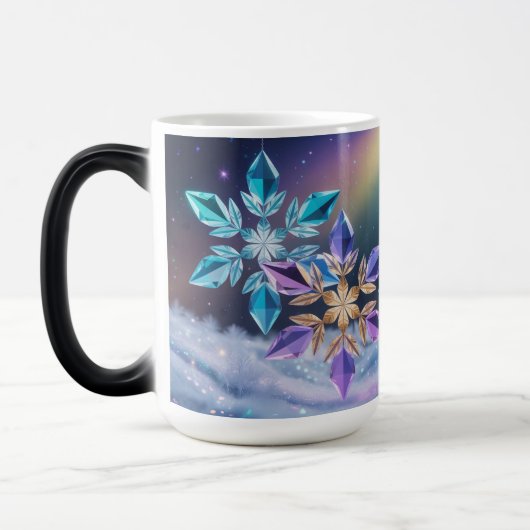 Tasse Morphing Cristaux Violet Turquoise (Gauche)