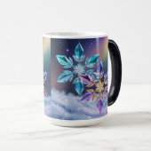 Tasse Morphing Cristaux Violet Turquoise (Devant droit)