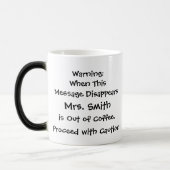 Tasse Morphing d'avertissement de professeur (Gauche)