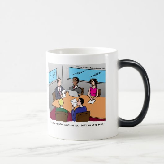 Tasse Morphing de bande dessinée de comptabilité (Droite)