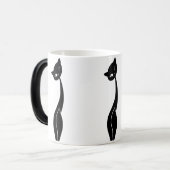 Tasse Morphing de chat noir (Devant gauche)
