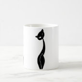 Tasse Morphing de chat noir (Centre)