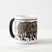 Tasse Morphing de couleur de chevaux (Devant gauche)