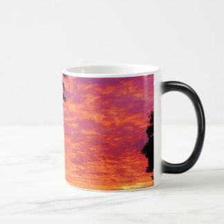 Tasse Morphing de couleur de coucher du soleil