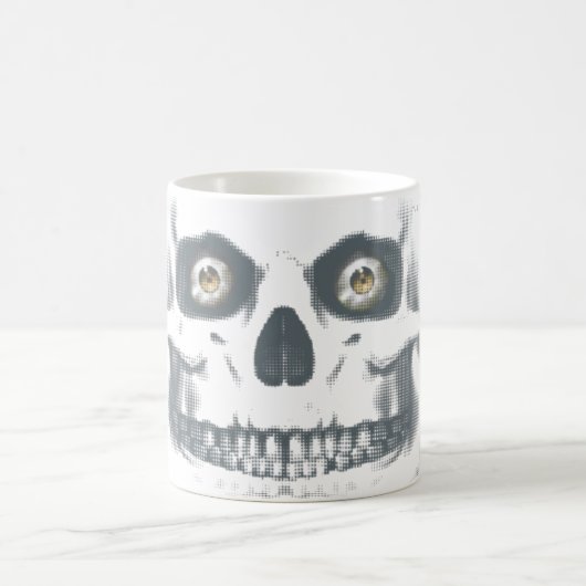 Tasse Morphing de crâne de zombi (Centre)