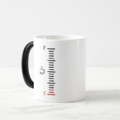 Tasse Morphing de jauge de carburant de café (Devant gauche)