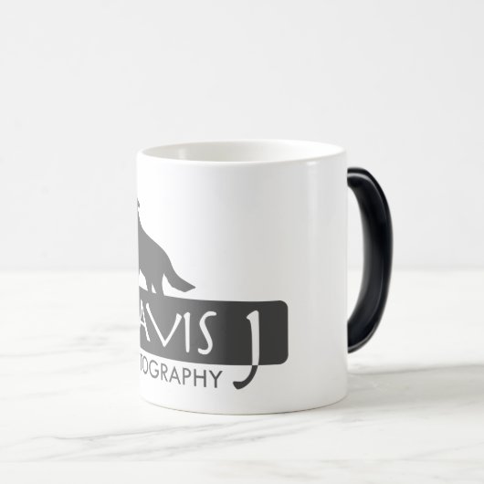 Tasse Morphing de logo de Davis J (Devant droit)