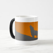 Tasse morphing de loup d'hurlement (Devant gauche)