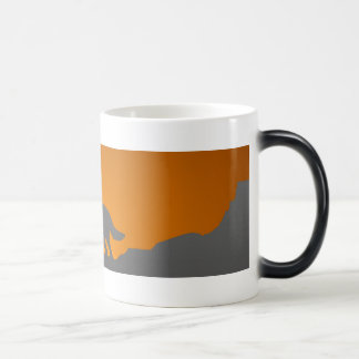 Tasse morphing de loup d'hurlement
