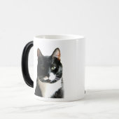 Tasse Morphing de regard fixe de chat de gosse (Devant gauche)