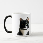 Tasse Morphing de regard fixe de chat de gosse (Gauche)