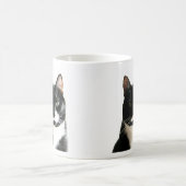 Tasse Morphing de regard fixe de chat de gosse (Centre)