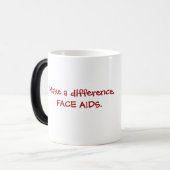 Tasse morphing de SIDA de VISAGE (Devant gauche)